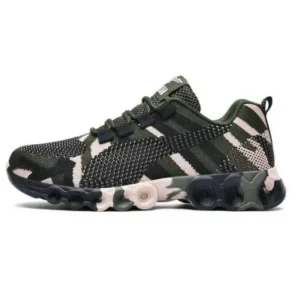 Bobbyshoe Couple Casual Camouflage Pattern Lace Up Design Breathable Sneakers